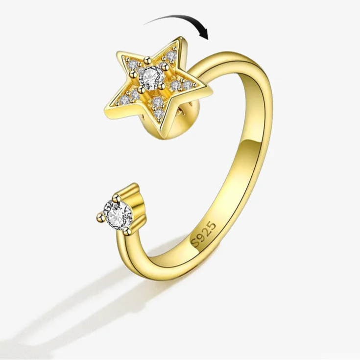 Aurian fidget ring collection - warm stress relief