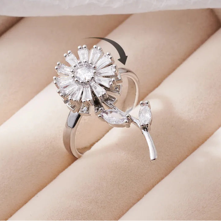 Avelora calm jewelry on finger - anxiety relief ring