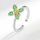 Aurian anxiety ring product shot - golden calm band