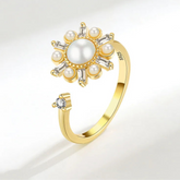 Ariya stress ring detailed craftsmanship - elegant fidget jewelry