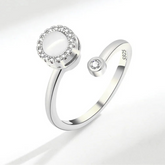 Aurian calm ring multiple views - golden anxiety jewelry