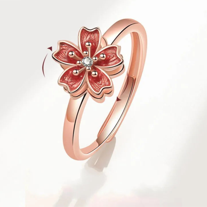 Aluna anxiety ring texture - moonlight calm ring