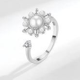 Aurian anxiety ring beautiful finish - golden calm jewelry