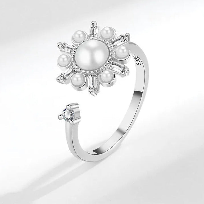 Aurian anxiety ring beautiful finish - golden calm jewelry