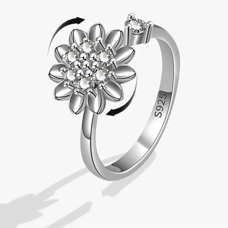 Azura anxiety ring gift - sky-blue calm jewelry