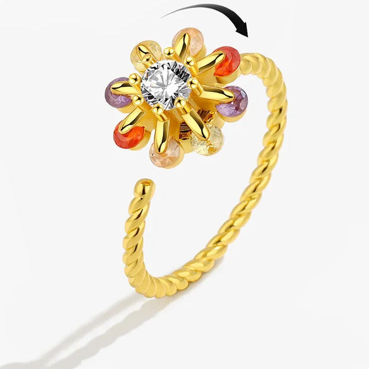 Ariya refined anxiety ring - noble calm fidget jewelry