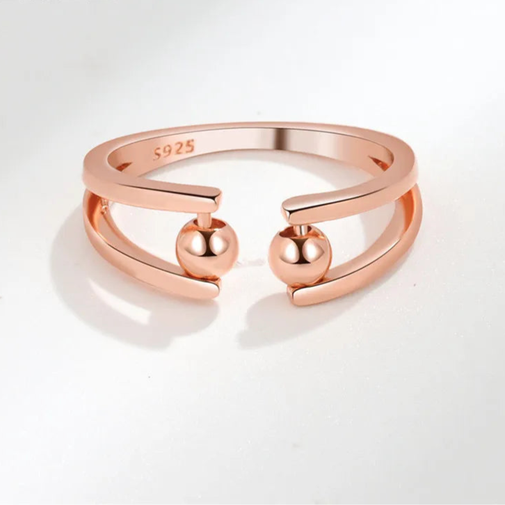 Arden calm jewelry texture - botanical anxiety relief ring