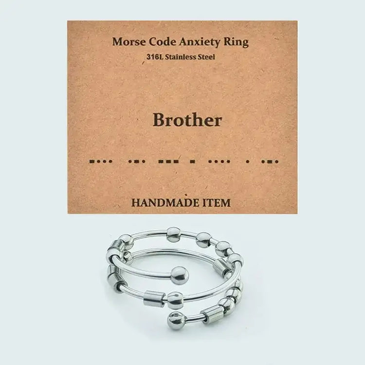 AuraCode anxiety ring multiple angles - premium stress relief