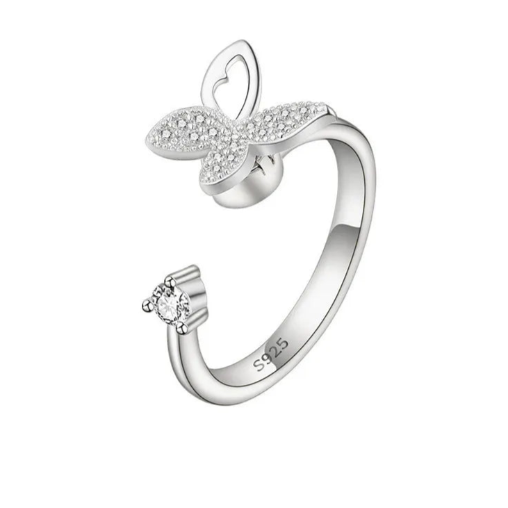 Aurian anxiety ring texture - warm calm ring