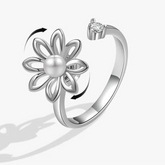 Ariya calm ring side detail - anxiety relief jewelry