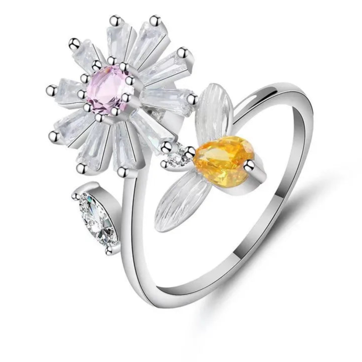 Avelora fidget ring detail shot - sophisticated stress relief