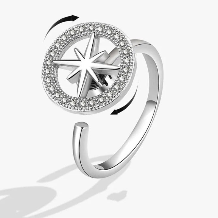 Azura anxiety ring worn daily - azure calm fidget band