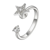 Aurian calm band detail view - golden anxiety ring