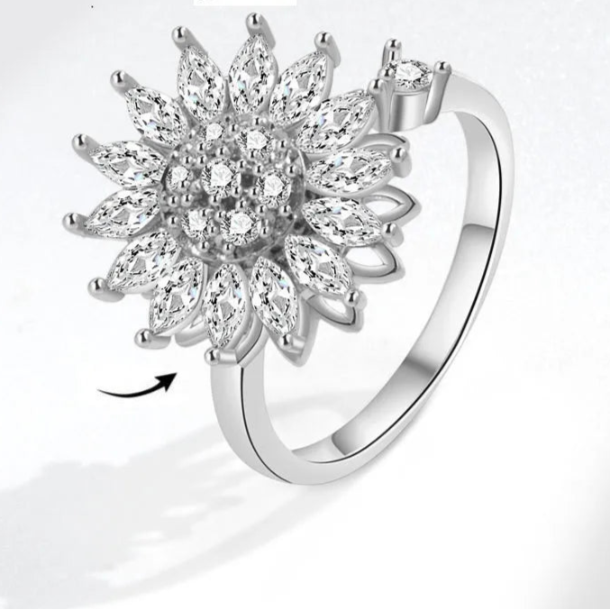 Auralis stress relief ring lifestyle - premium fidget jewelry