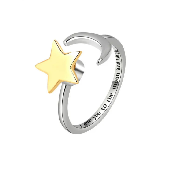 Aurevo Luxe calm ring product display - anxiety relief band