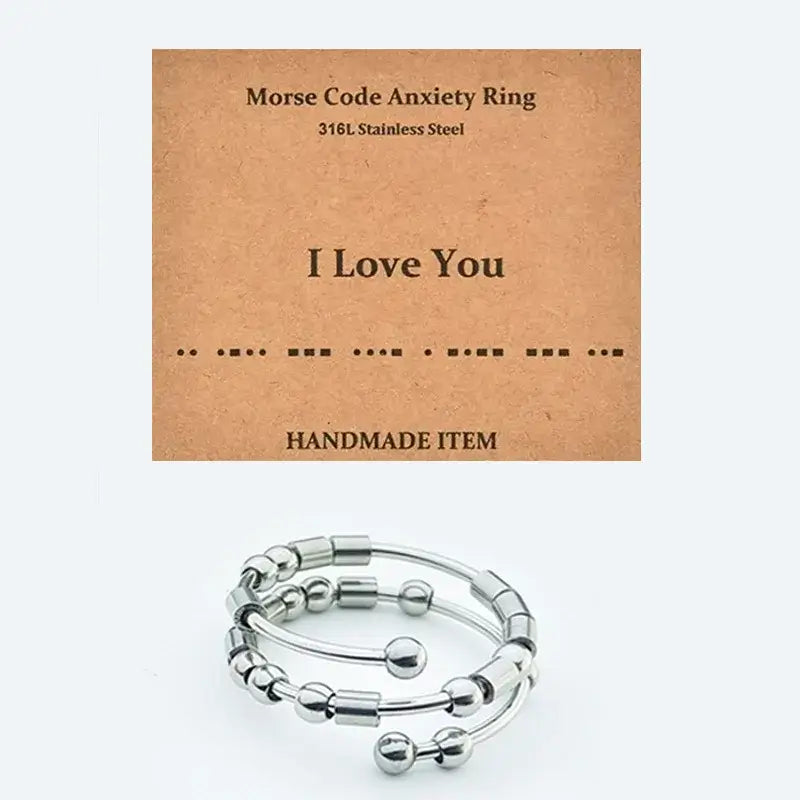 AuraCode spinner ring lifestyle - everyday anxiety relief band