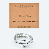 AuraCode spinner ring lifestyle - everyday anxiety relief band