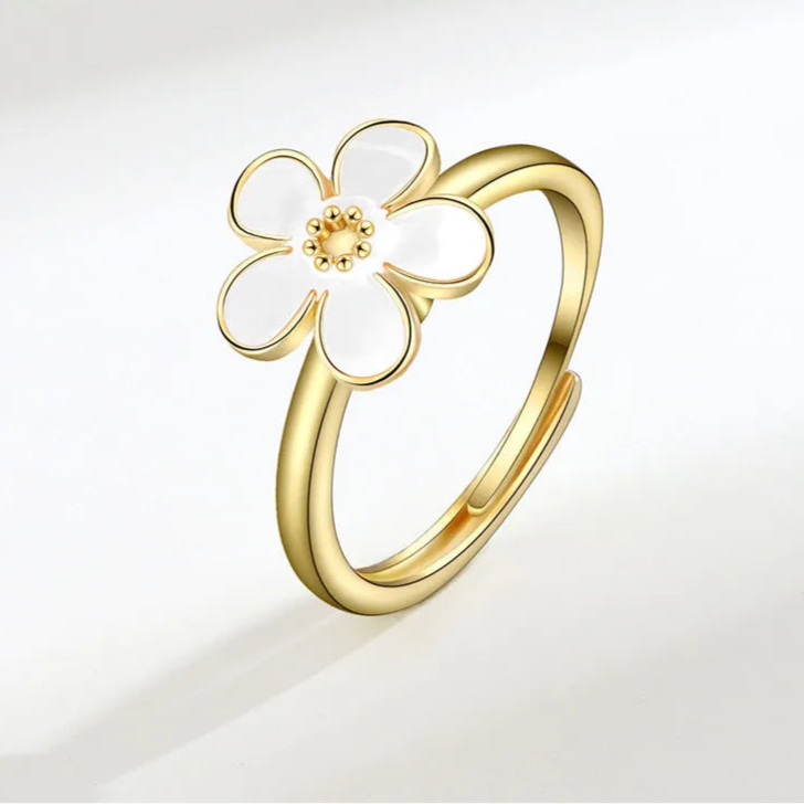 Aurelia anxiety ring texture - luminous calm ring