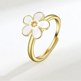 Aurelia anxiety ring texture - luminous calm ring