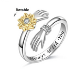 Aluna calm jewelry on finger - anxiety relief ring