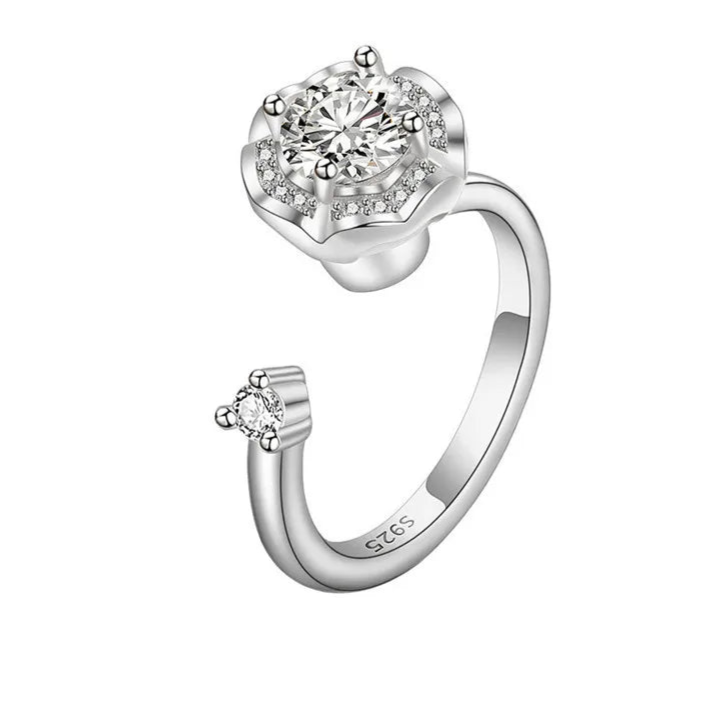 Amaris fidget jewelry polished surface - classic stress relief ring