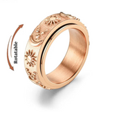 Astra stress ring multiple angles - cosmic fidget band