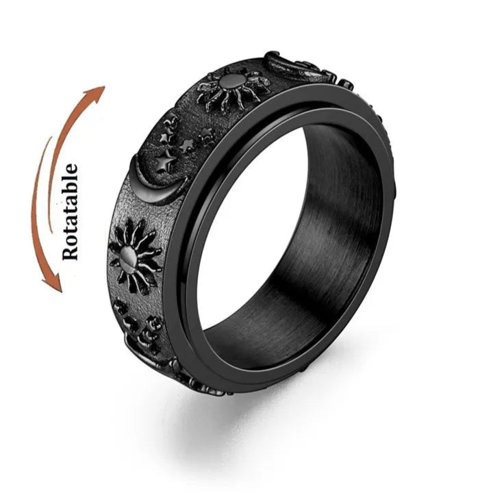 Astra anxiety relief ring - cosmic calm design