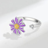 Aurelia fidget ring multiple angles - golden stress relief