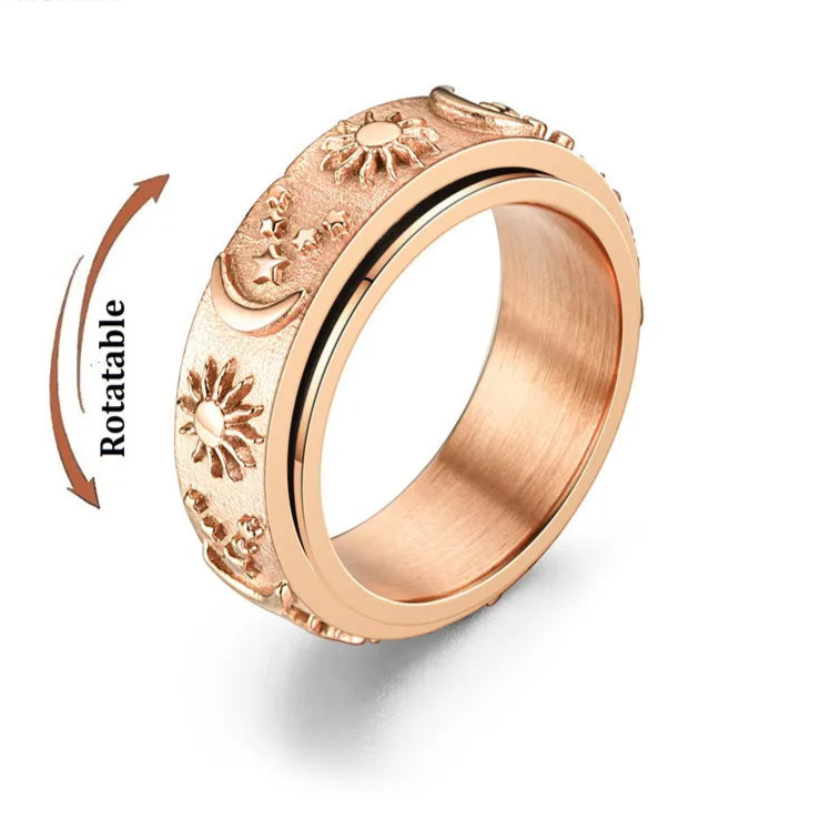 Astra celestial stress relief - premium fidget ring