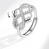 Althea calm ring close-up - premium anxiety jewelry