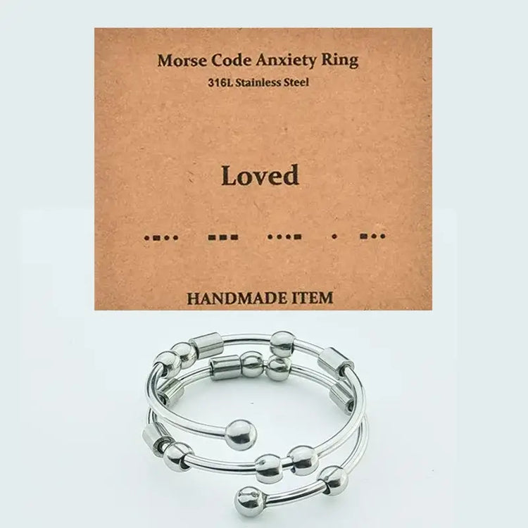 AuraCode fidget band texture - luxury stress relief ring