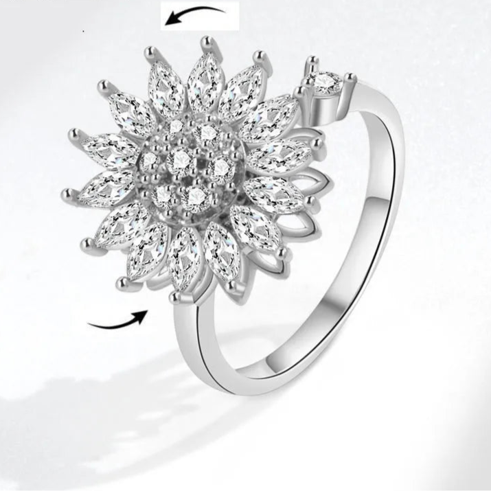 Althea stress relief ring complete view - therapeutic fidget jewelry