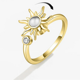 Aurevo Luxe stress relief ring angle - premium fidget jewelry