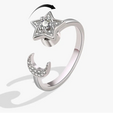 Azura stress ring multiple views - serene fidget band