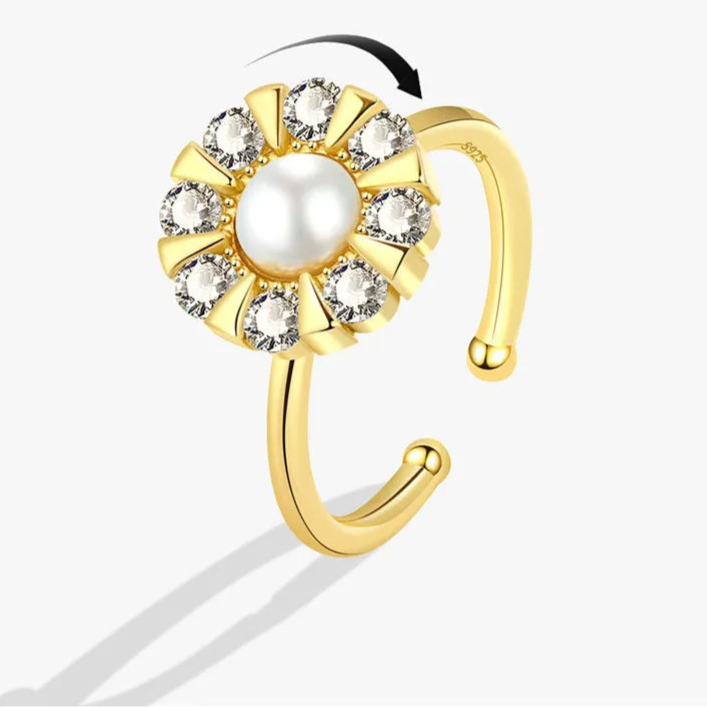 Ariya calm ring packaging - elegant anxiety jewelry gift