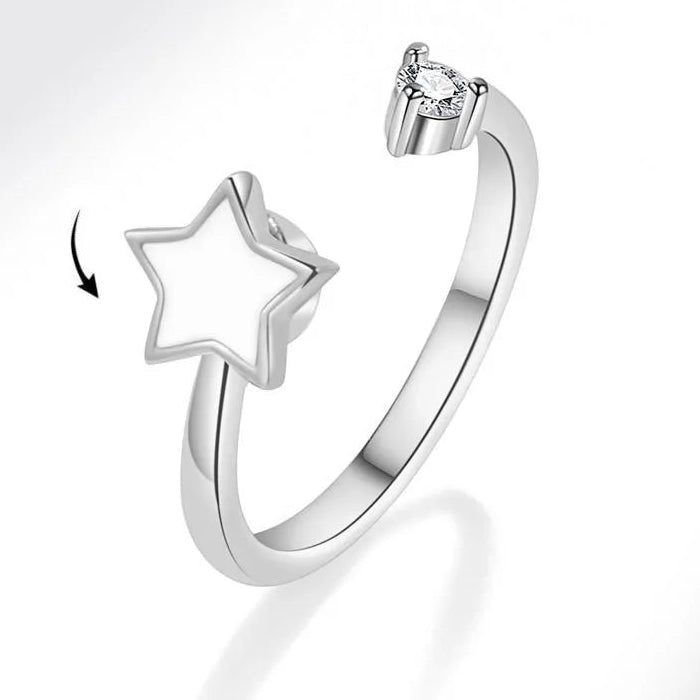 Althea stress relief band texture - premium fidget ring