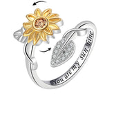 Auralis calm jewelry on finger - anxiety relief ring