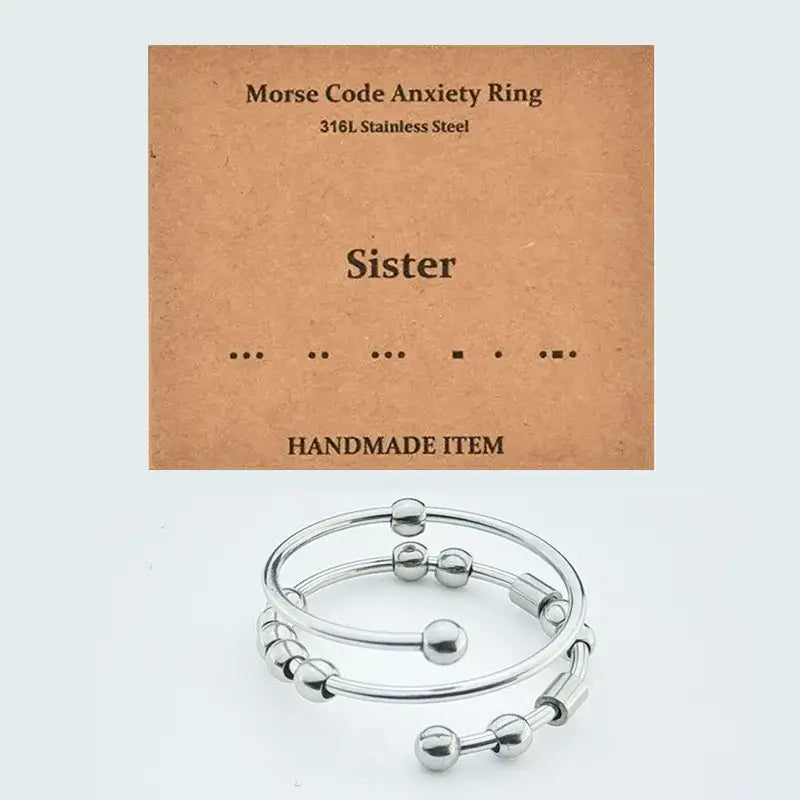 AuraCode fidget band texture - luxury stress relief ring