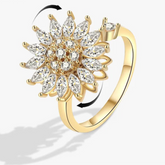 Althea fidget ring on hand - healing stress relief