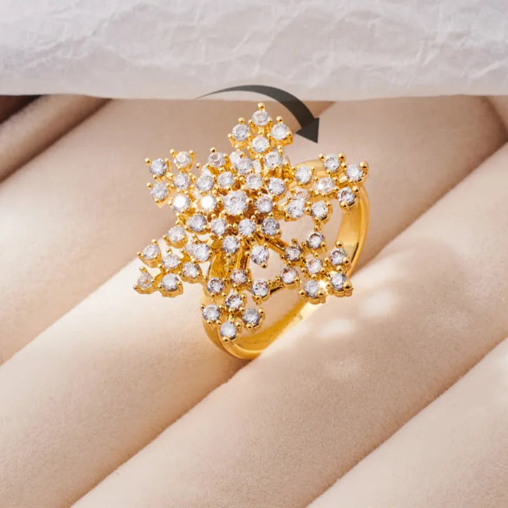 Avelora calm ring product angle - anxiety relief jewelry