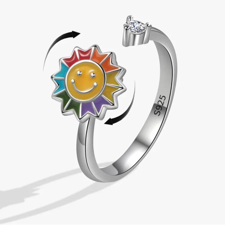 Azura calm jewelry detail - anxiety relief ring