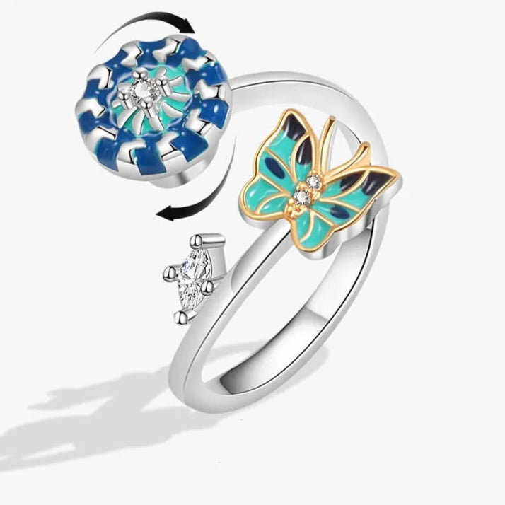 Auralis calm ring on hand - anxiety relief band