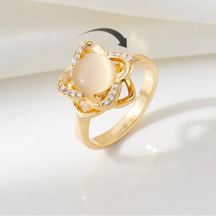 Avelora anxiety ring display - premium calm band