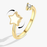 Althea stress relief ring detail - healing fidget band