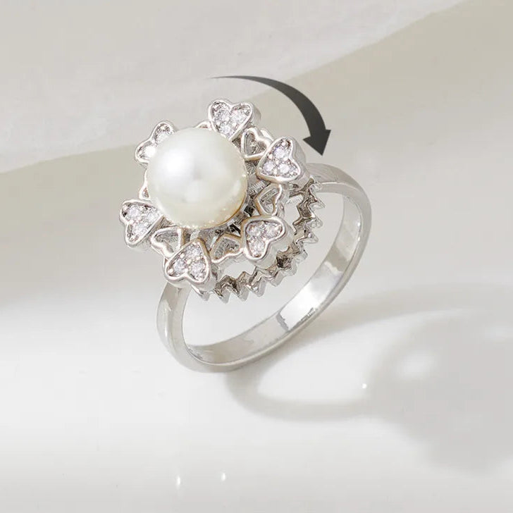 Avelora fidget jewelry angle - sophisticated stress relief