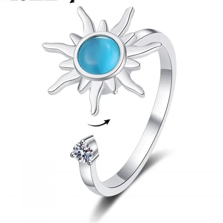 Althea stress ring detailed craftsmanship - therapeutic fidget jewelry