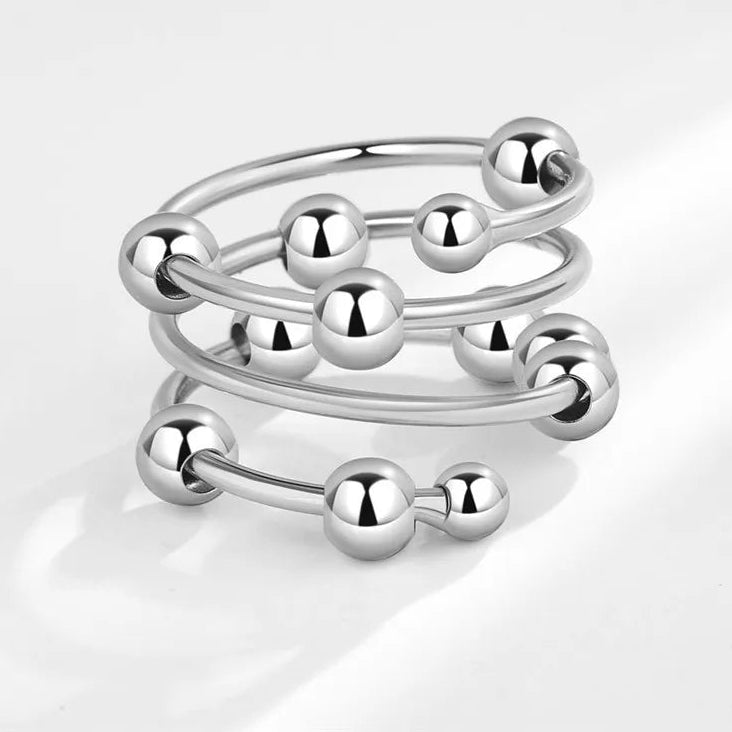 Aluna calm ring versatile style - moonlight fidget band