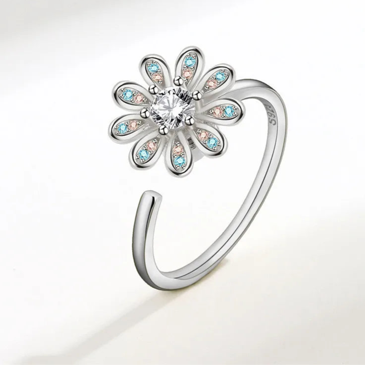 Ariya anxiety ring beautiful finish - noble calm jewelry