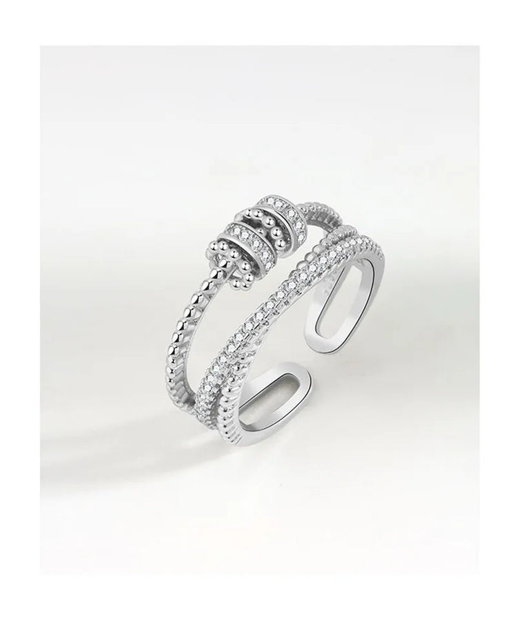 Aurian fidget ring beautiful details - warm stress band