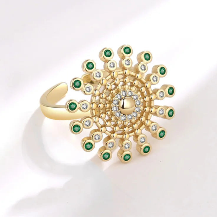 Azura fidget jewelry close-up - azure stress ring